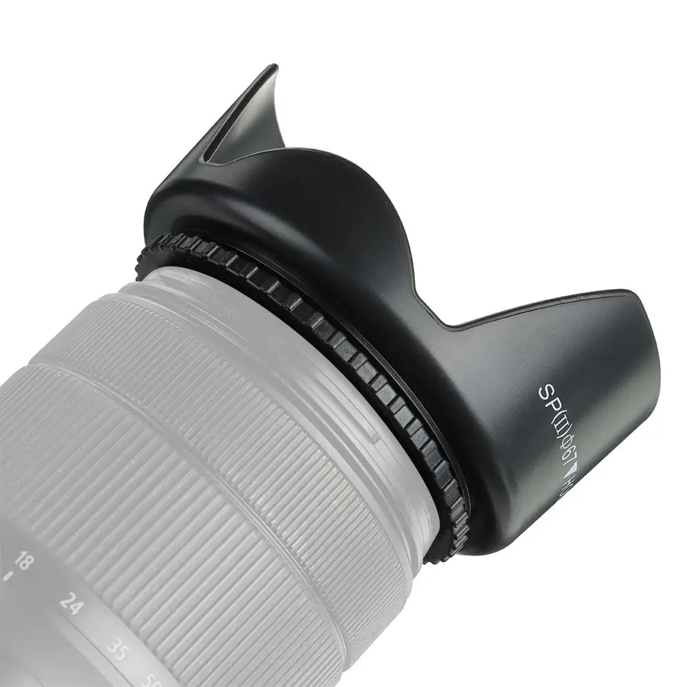 Screwed Sunshade Lens Hood For Nikon Canon Sony Fuji Olympus DSLR Camera 49mm 52mm 55mm 58mm 62mm 67mm 72mm 77mm 82mm