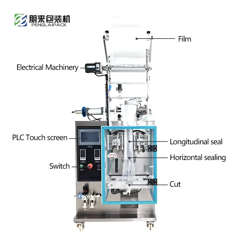 Automatic Pouch Stick Liquid Juice Ice Sucker Popsicle Candy Bag Filling Packing and Sealing Machine