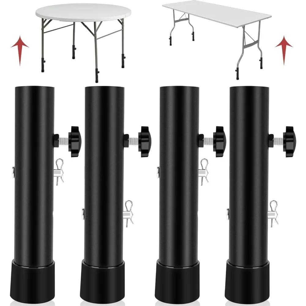 

Складные удлинители ножек стола, прочные стальные складные подставки для ножек стола для прямых ножек, стойки для ножек стола, регулируемые