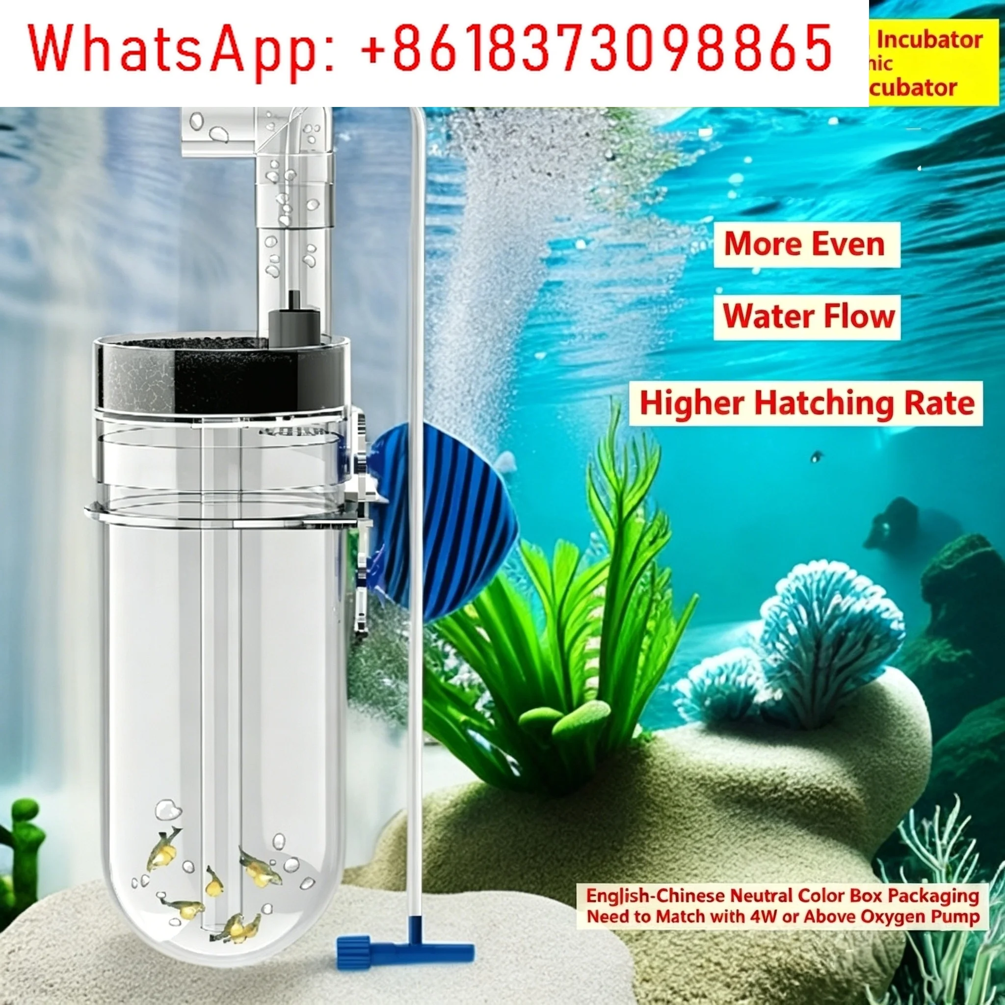 60 mm diameter plastic cichlid egg incubator mildew-proof aquarium fry incubator for reproduction