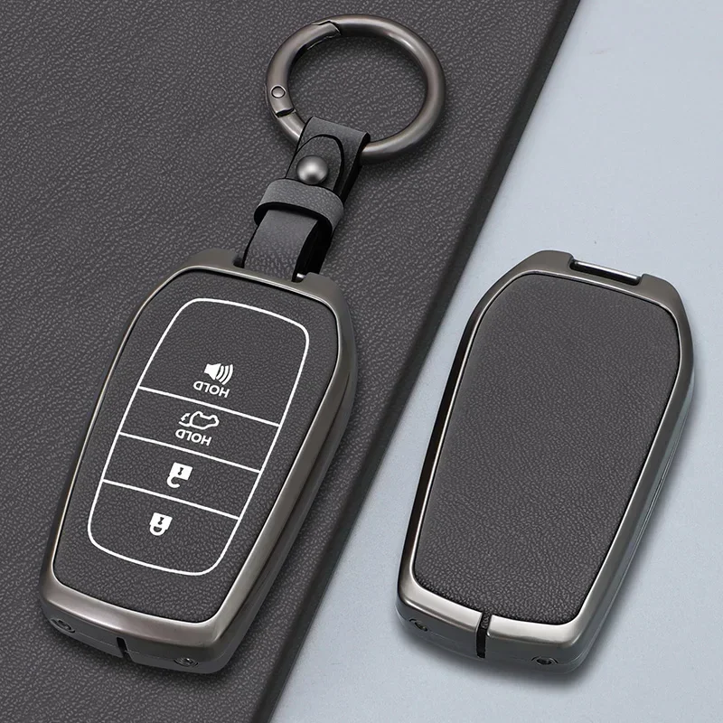 

Zinc Alloy Key Case Cover Shell For Toyota Corolla SE 2023 Camry 50 55 TLC200 Yaris Land Cruiser Prado150 RAV4 Venza SIENNA