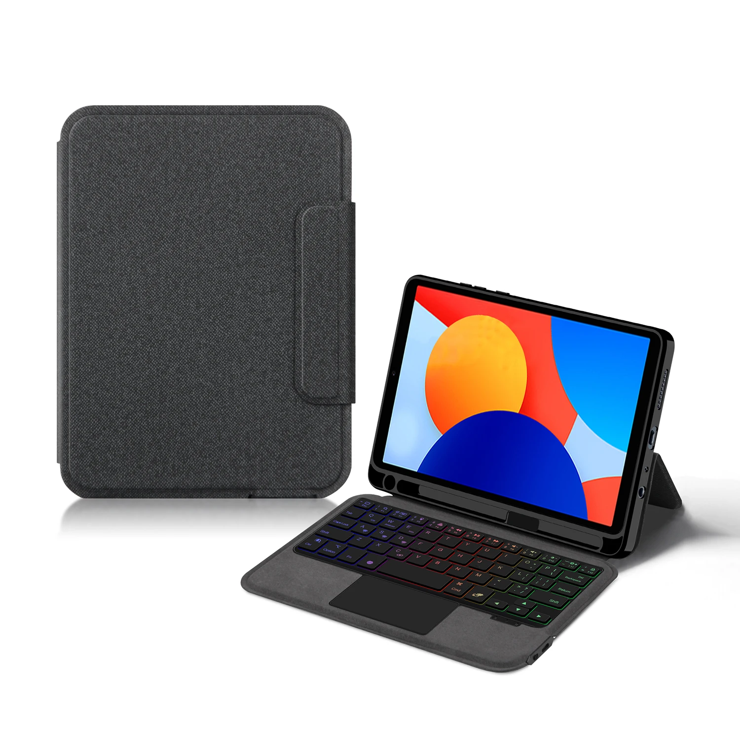 Magic Keyboard For Xiaomi Redmi Pad SE 8.7 Inch Case Funda for Redmi Pad SE 8.7 8 7 4g Tablet Backlit Touch Keyboard Cover