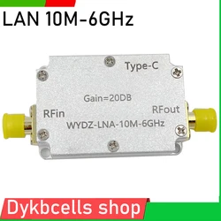 LAN 10Mhz-6GHz High Flat Gain 10DB 30DB 20DB 40DB amplificatore di segnale RF per HAM SDR FM Radio Software TYP-C Power