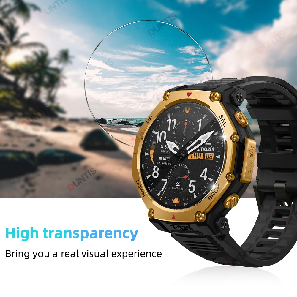 Screen Protector Glass For Amazfit T-Rex 3 Pro Scratch Resistant HD Protective Glass For Amazfit T-Rex 3 Pro Accessories