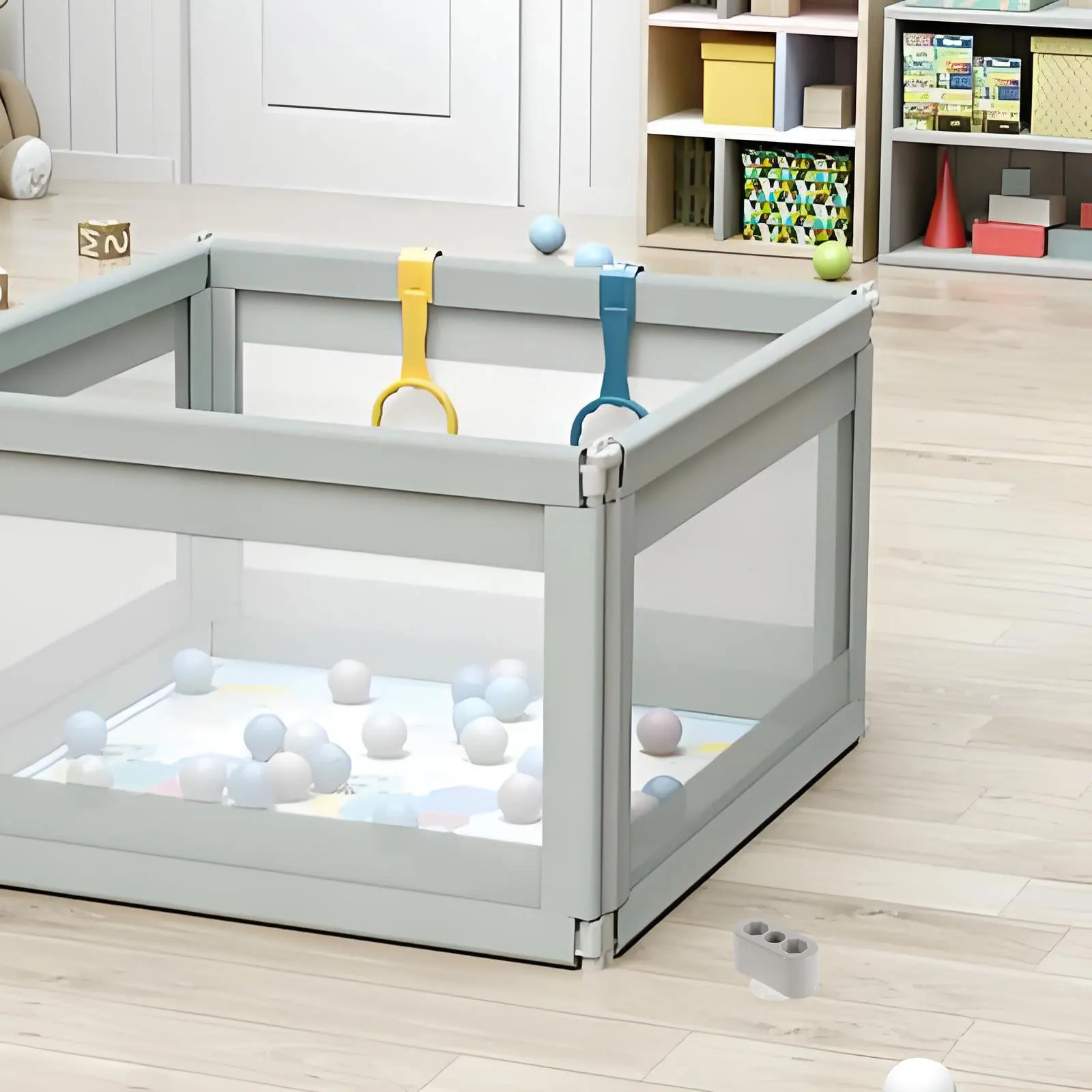 Ventosa Gioco Box Stabilizzatore Recinzione Ottagonale Post Ancoraggio Supporto antiscivolo per cortili da gioco per bambini piccoli