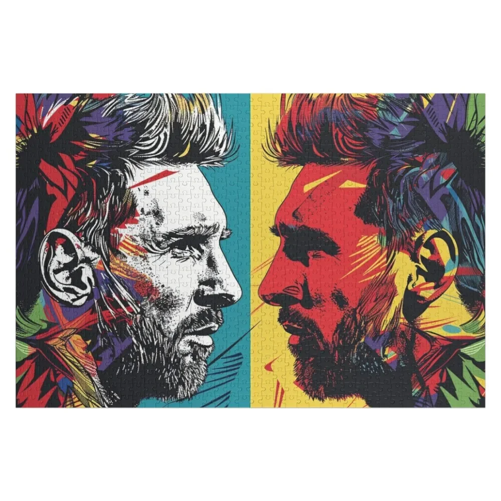 

Яркий Месси: аргентинская футбольная звезда, пазл с животными, персонализированный подарок, индивидуальные игрушки для детей, пазл для детей