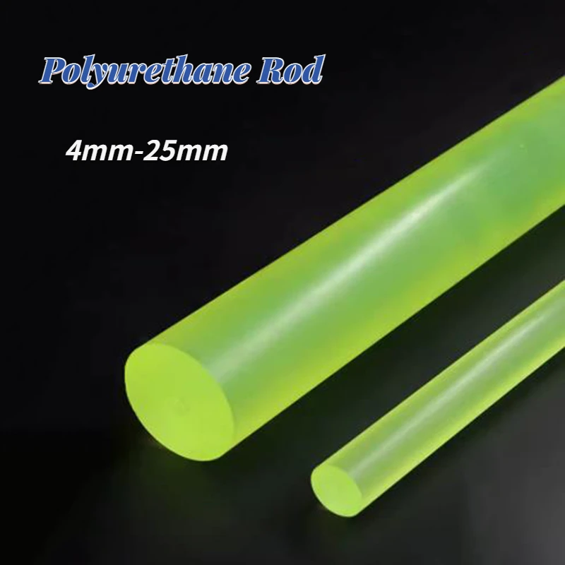 1/2Pcs Polyurethane Rod Cow Tendon Elastic Rubber Uni Glue PU Rubber Round Bar Self-defense Rod Processing Diameter 4mm-25mm