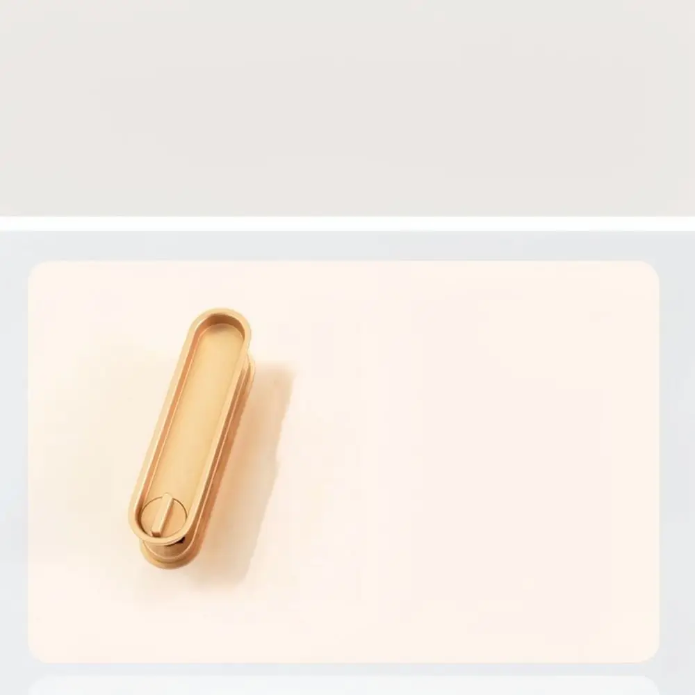 Modern Sliding Door Lock Zinc Alloy Pocket Door Pull Hidden Latch Flush Hardware For Kitchen Bathroom Wood Door Fittings
