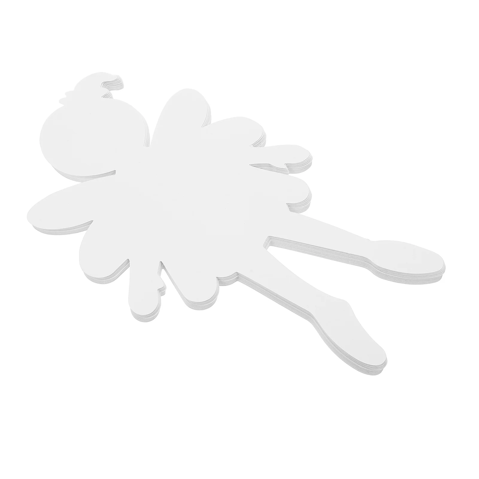 20 قطعة من الورق المقوى الأبيض القواطع ورقة فارغة شخصيات للوازم الفنية دهان داي الحرف ديكور الفصول الدراسية ما قبل المدرسة #3