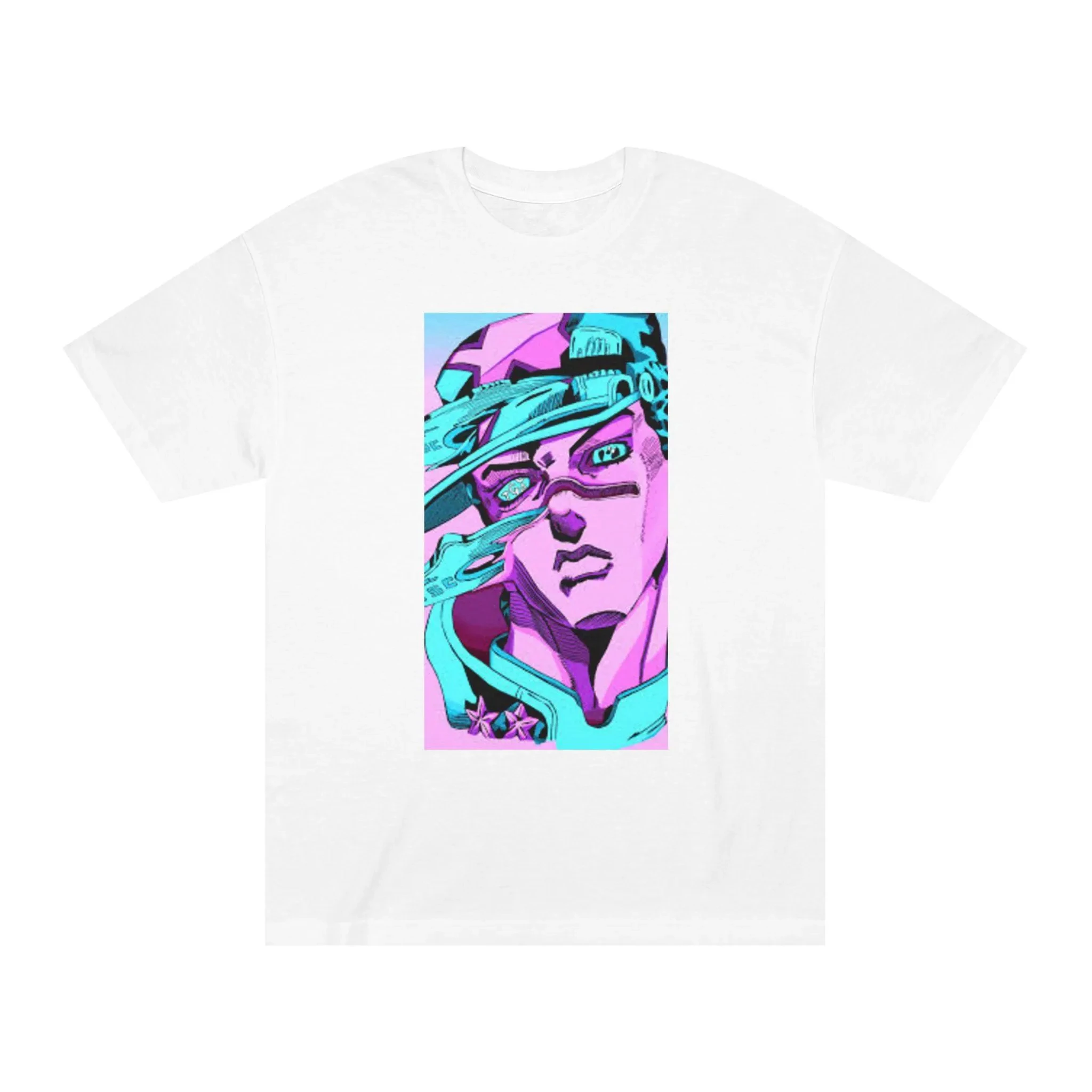Jotaro Kujo JoJo T-Shirt Anime Graphic Tee for JJBA Fans and Collectors Streetwear High-quality Crew-neck Short-sleeved Men's T