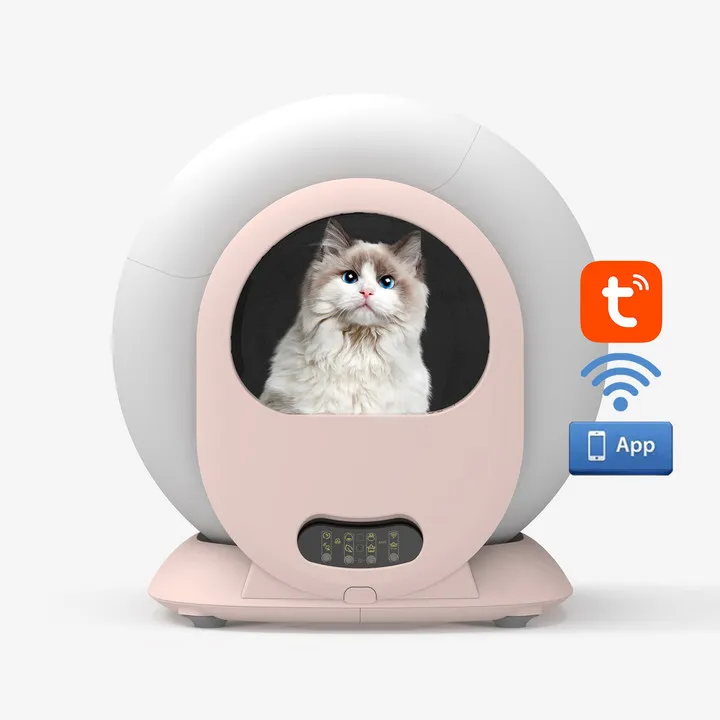 

wifi app control intelligent self-cleaning electric cat litter box luxury design auto smart cat toilet