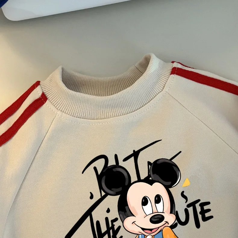 2026 Frühling Neue Kinder-Freizeit-Sweatshirt-Sets Jungen O-Ausschnitt Cartoon-Hoodies und Lange Hosen Zweiteiliger Kinder-Mode-Trainingsanzug – Detail 8