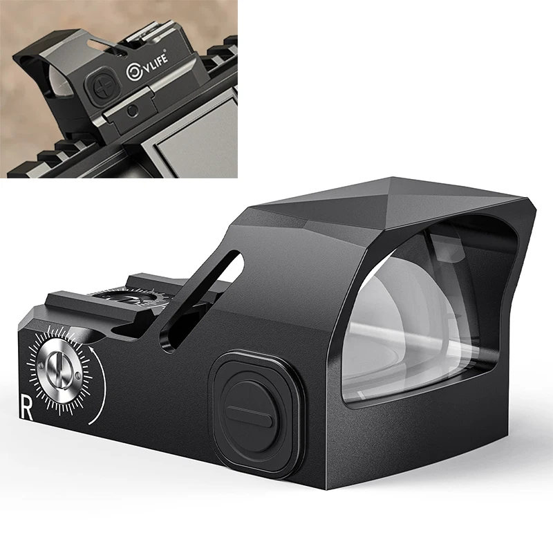 

CVLIFE Pistol Green Dot Sight for Doctor Cut Footprint 3 MOAt Handgun Open Reflex Optics with Adapter Plate for MOS & Picatinny