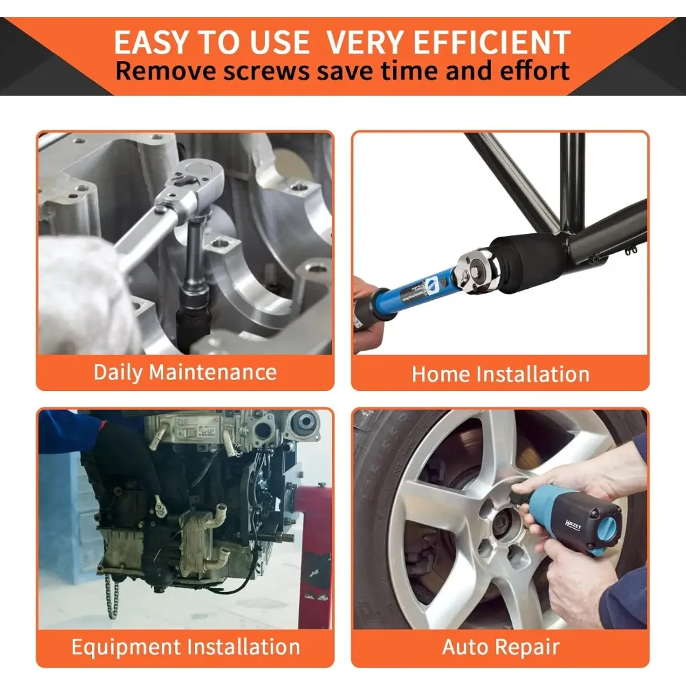 1/2 "привод, глубокий ударный торцевой ключ, метрический ключ, головка, ударная головка, пневматический ключ, инструменты для удаления шин