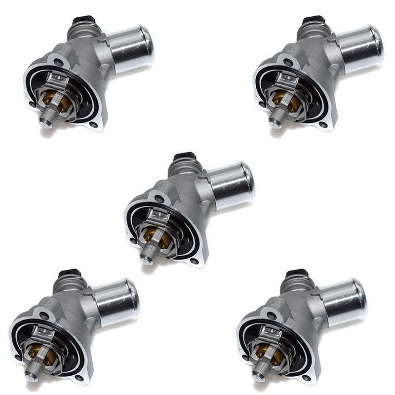 

5 шт. термостат охлаждающей жидкости двигателя в сборе 25199831 96988257 25192923 для Spark L4 1.2L 2013 2014 2015