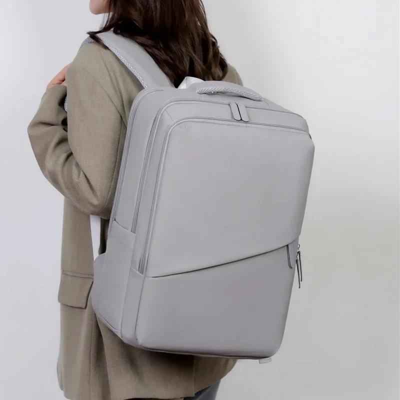 

2025 New Multifunctional Nylon Solid Backpacks Water Repellent Multiple Pockets Large Capacity High Quality Backpacks for Women
