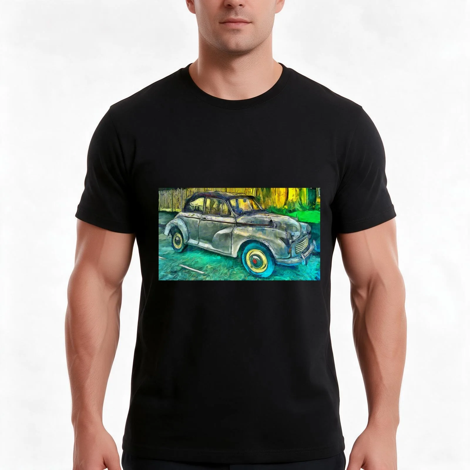 Morris minor convertable T-Shirt Summer Casual Cotton Tee Oversized Streetwear Tops Vintage Graphic Print Unisex Men Women