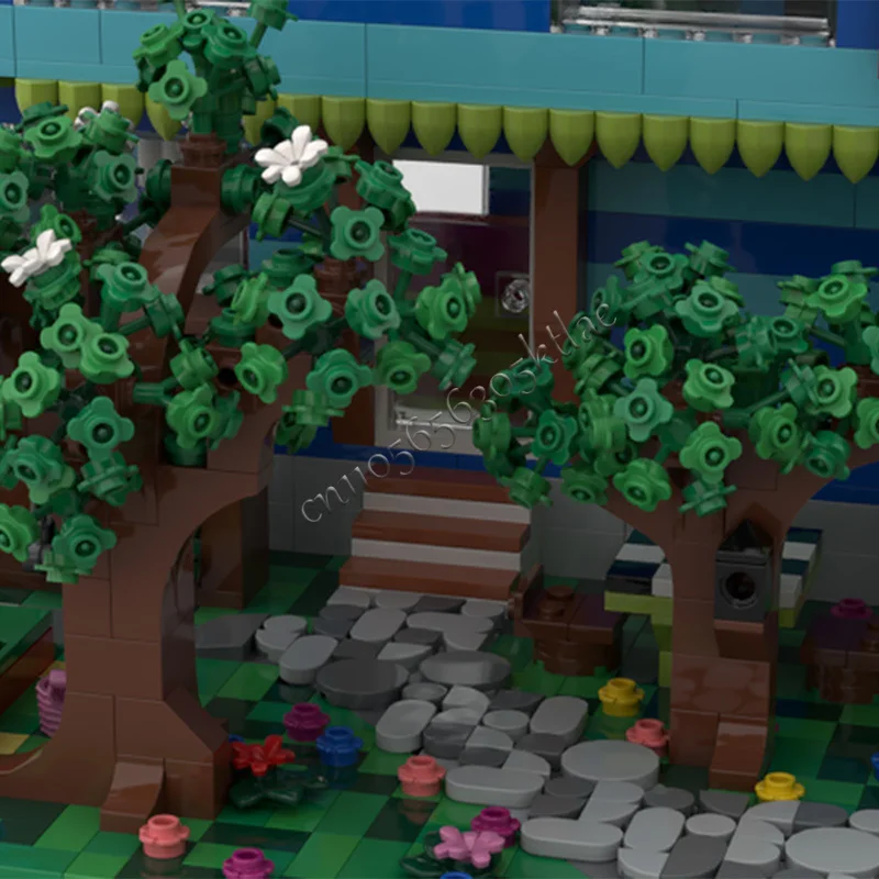 3311 pièces maison rue Surf boutique café MOC personnaliser bloc de construction modulaire technologie enfants modèle Simple bricolage anniversaire jouet cadeau