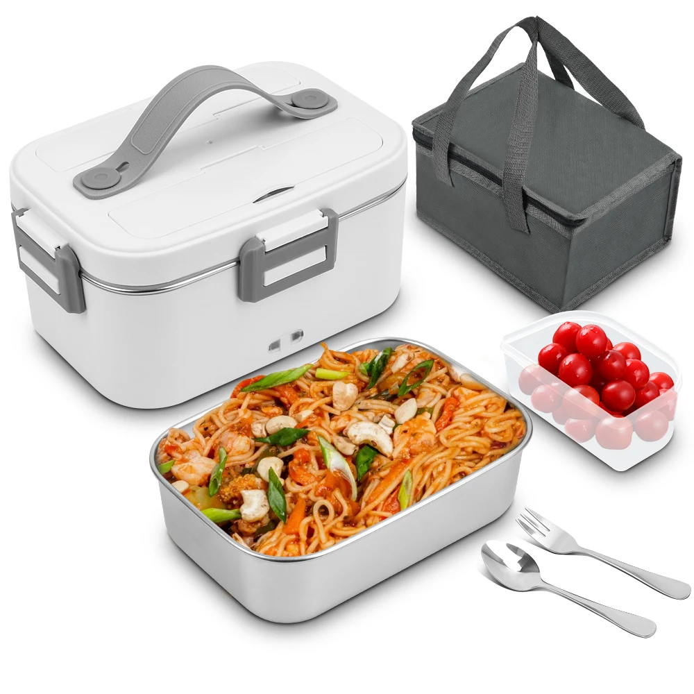 electric-lunch-box-80w-18l-portable-food-warmer-stainless-steel-detachable-heating-bowl-large-capacity-for-car-or-home