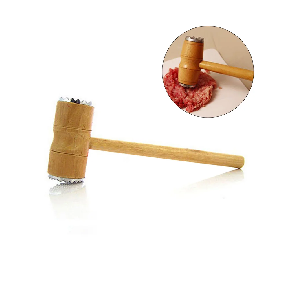 

Double Sided Meat Tenderizer Hammer Stainless Steel Mallet For Steak Chicken Pork Meat Pounder Tool Kitchen Bar Tools