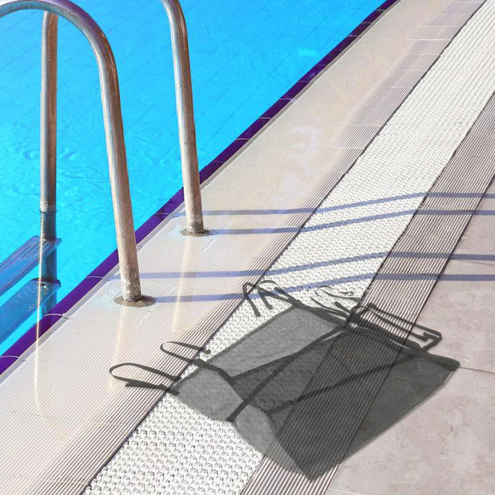 

Large Capacity Pool Storage Net Heavy Duty Nylon Mesh Organizer for Floats Balls Accessories Quick Dry Breathable Outdoor Indoor