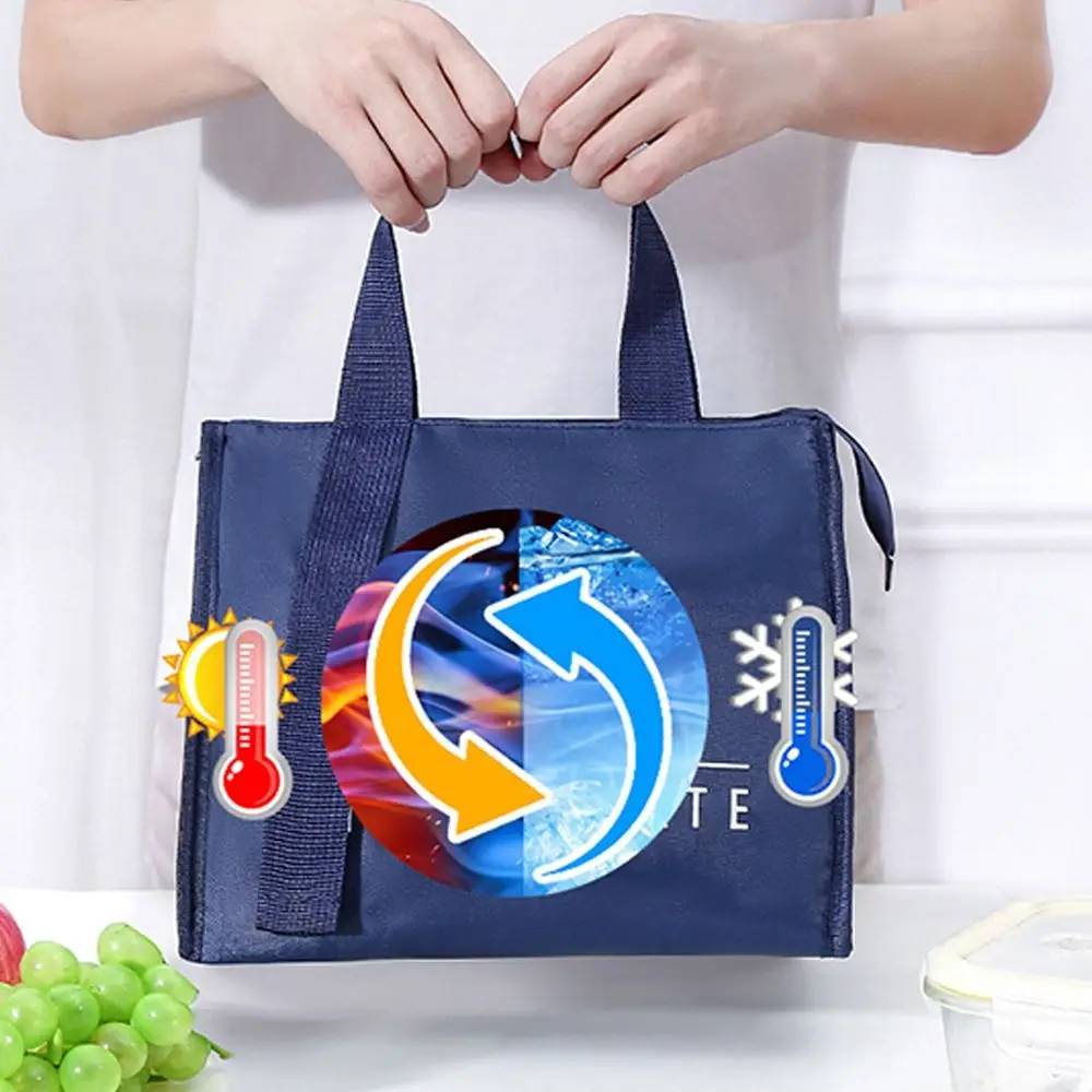 New Portable Thermal Lunch Box Bags Women Kids Food Storage Handbags Travel Picnic Pouch Insulated Cooler Tote Bag