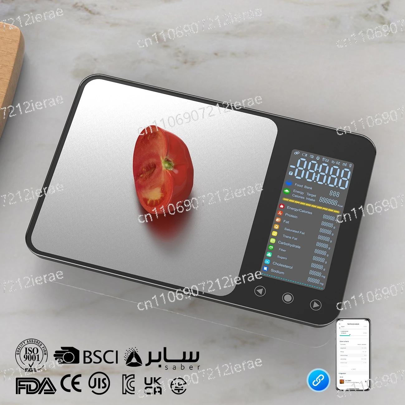 

Smart kitchen scale High precision food scale Fitness fat reduction Nutrition scale Calculate calorie