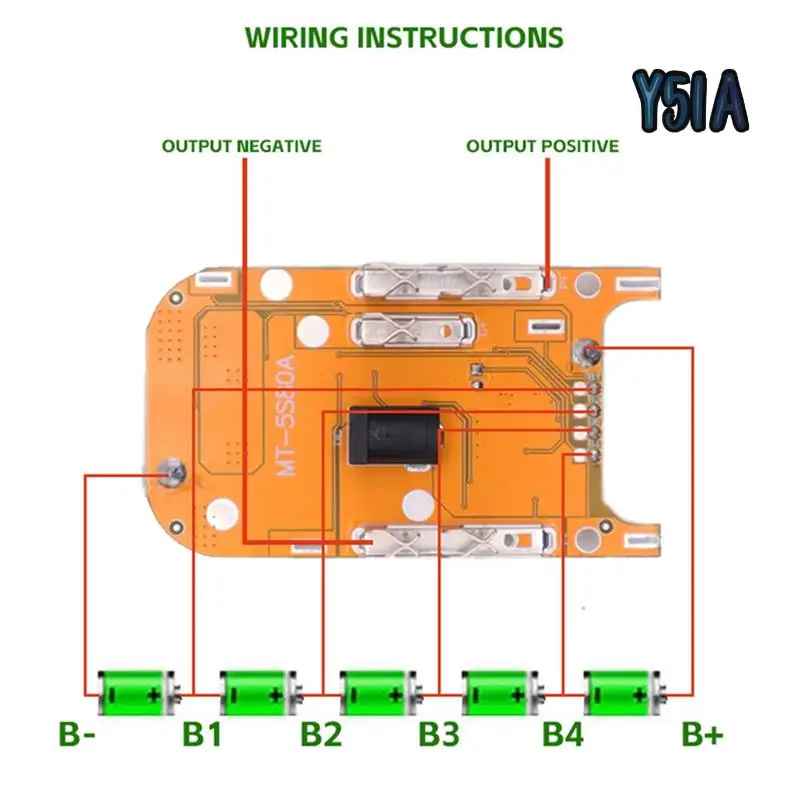 Y51A-18V21V Power Tool Lithium Battery Protection Board High Current High Power Angle Grinder