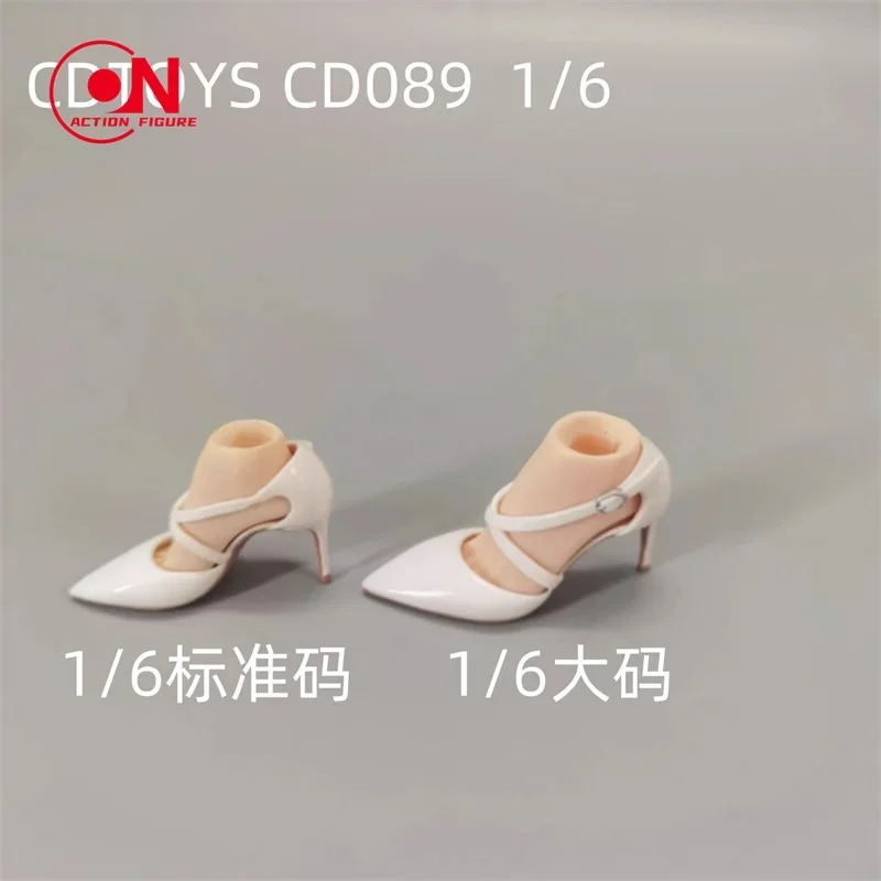 cdtoys CD089 1/6 صنادل عالية الكعب بكعب رفيع أحذية نموذج لدمية جسم جندية 12 بوصة #3