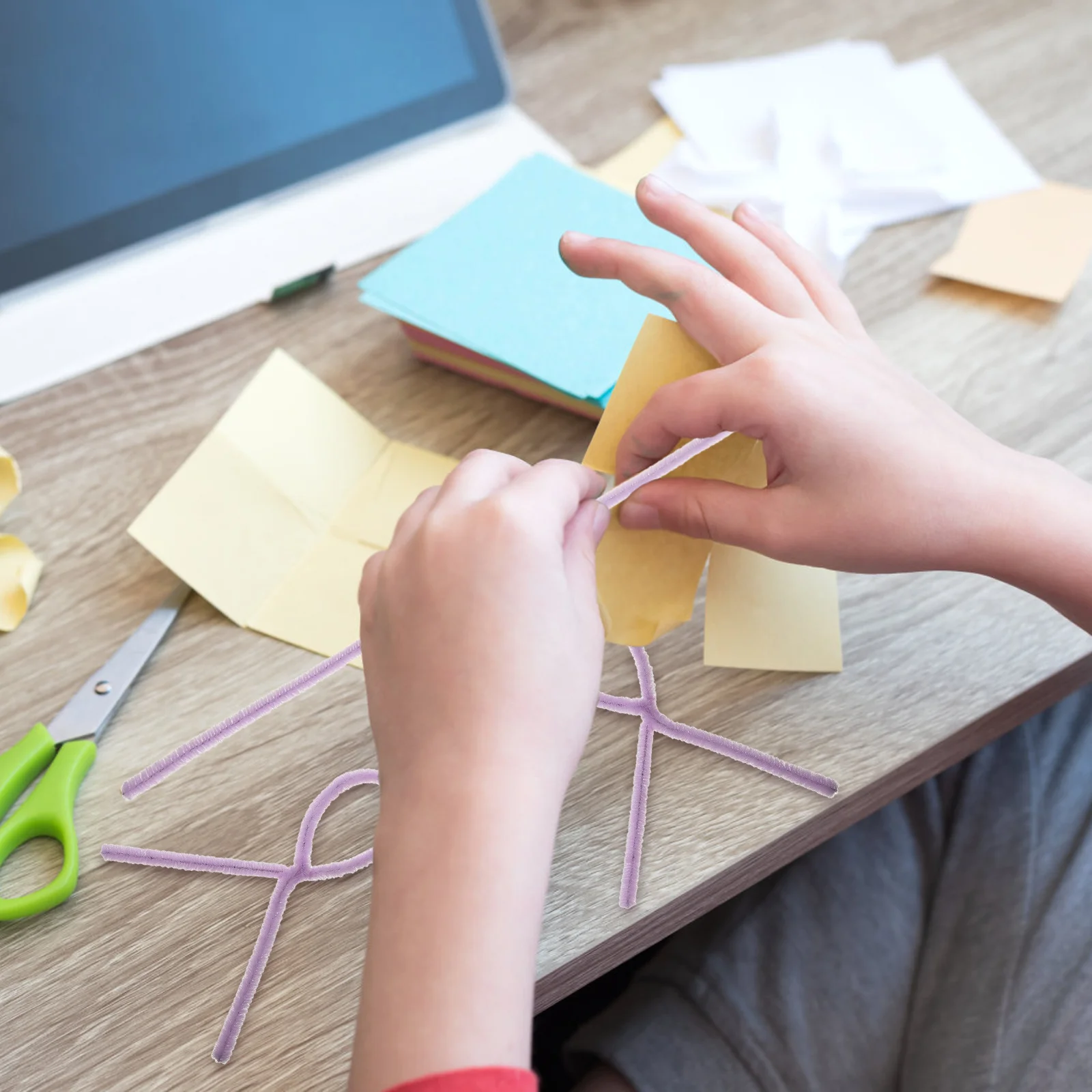 100 Piezas de Varillas de Chenilla Retorcibles para Niños, Palitos Flexibles y Coloridos para Manualidades, Proyectos de Arte, Educación Temprana y Creatividad
