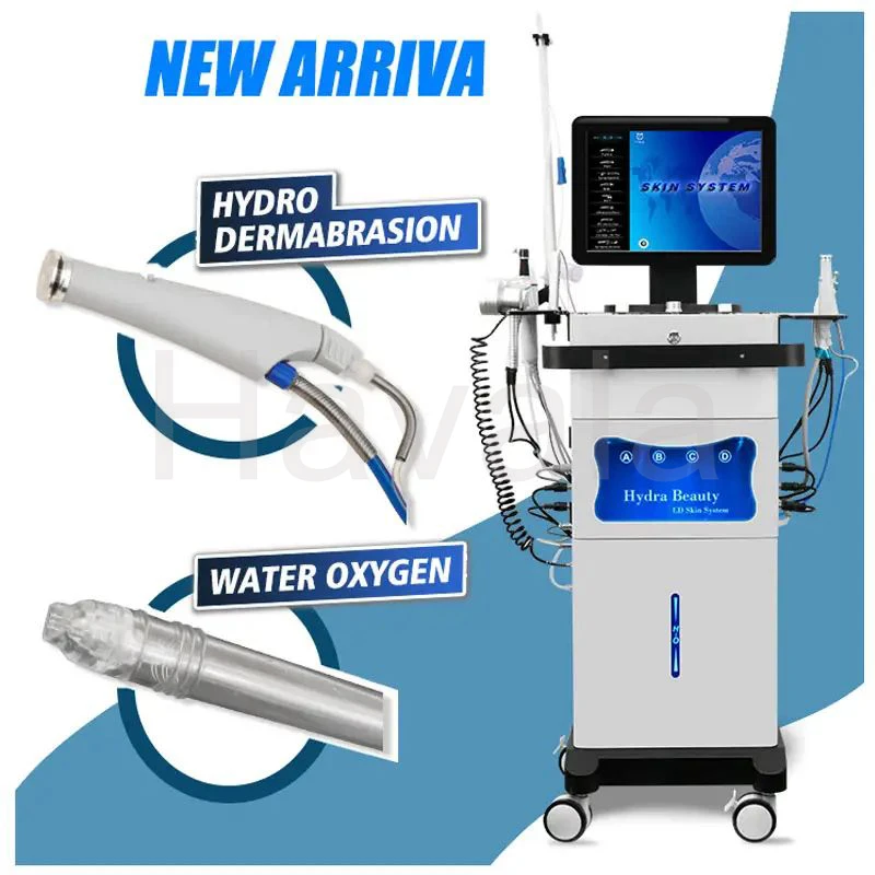 New upgrade 14 Handle Facial Care Hydra Dermabrasion Facial Machine Skin Deep Cleaning Diamond Peeling Microdermabrasion Machine