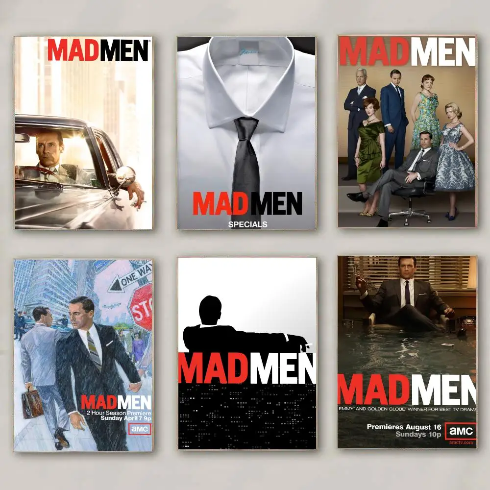 tv series M-Mad Men-N Poster Modern Wall Decal for Living Room Cafe Office Bar and Bedroom