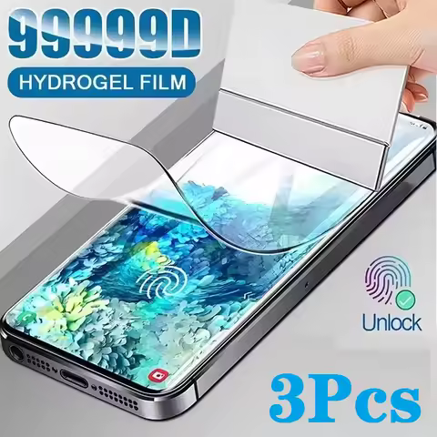 3Pcs Hydrogel Film For Samsung Galaxy S21 S22 S20 S23 S24 Edge Ultra S10 S9 S8 Plus FE Screen Protector