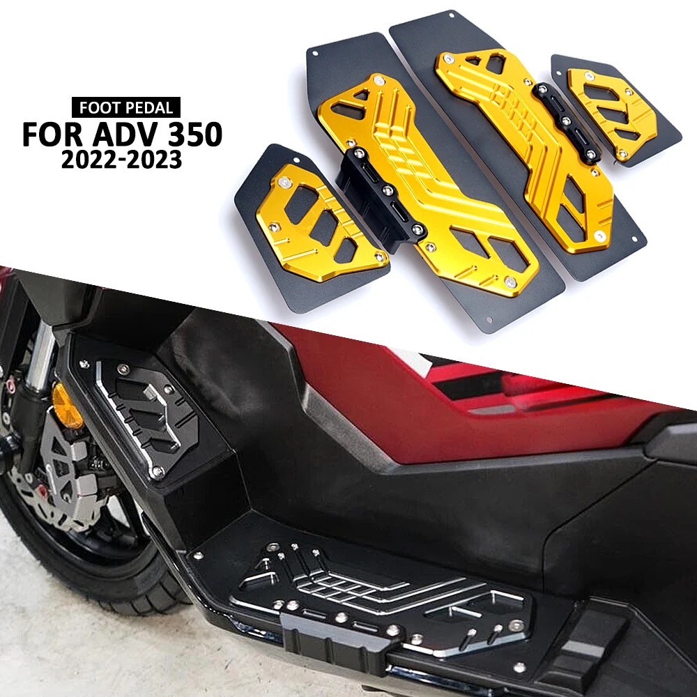 

New ADV350 2022 2023 Motorcycle Accessories Footrest Foot Pegs Pedal Footboard Plate Guard For HONDA ADV 350 ADV-350 adv350