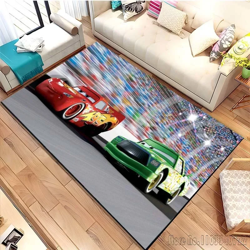 3D Car Animation Racing Pattern MCQueen 95 Rug Carpets 80x120cm Decor for Kids Floor Mat Living Room Children's Bedroom