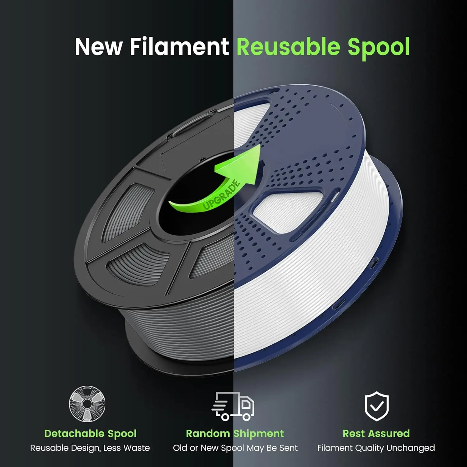 SUNLU Pla Plus 3D Filament 1.75mm Good Toughness Multicolor Neatly Wound PLA+ Filaments for FDM 3D Printing Materials 5KG