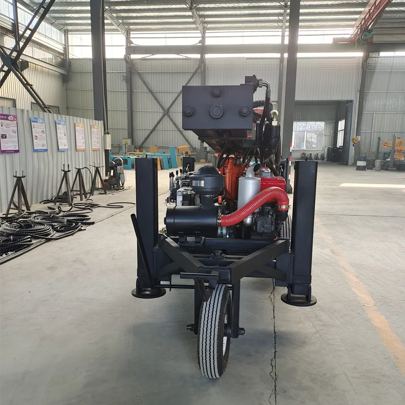 Jinggeng Agricultural Widely Using OEM Factory Energy & Mining Small Trailer For Machine 100m 150m 200m Water Well Drilling Rig