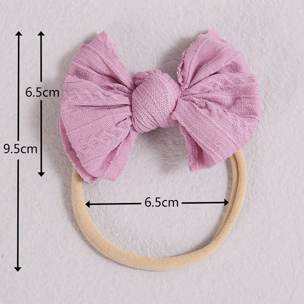 Rib Baby Bow Headbands for Girls Soft Elastic Children Hair Band Baby Hair Tie Baby Girl Headband Newborn Baby Hair Accessories