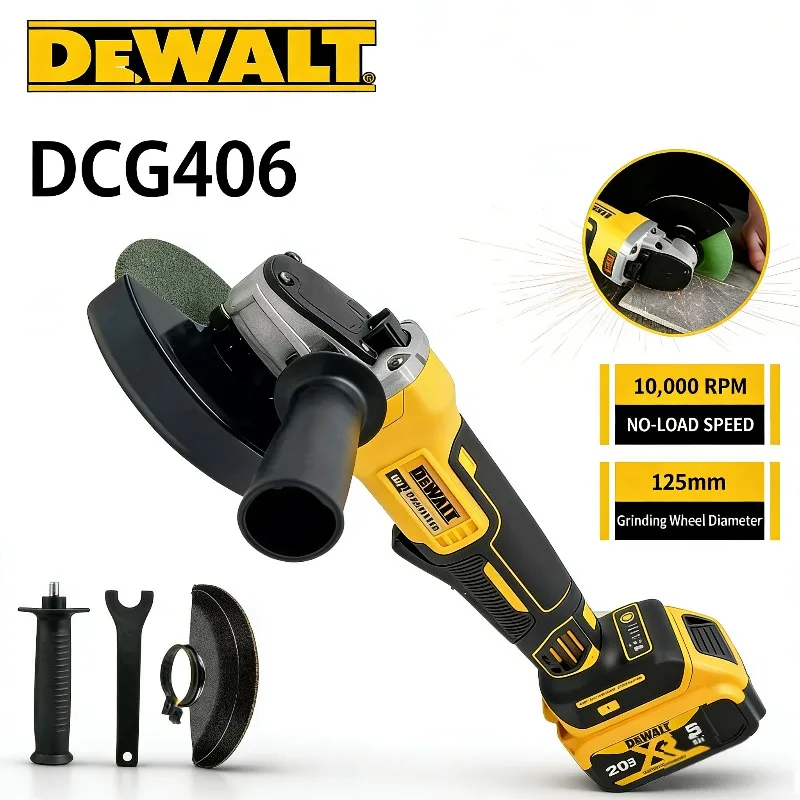 meuleuse-d'angle-sans-fil-dewalt-dcg406-125-mm-sans-balais-9000-tr-min-machine-de-decoupe-et-de-polissage-pour-batterie-dewalt