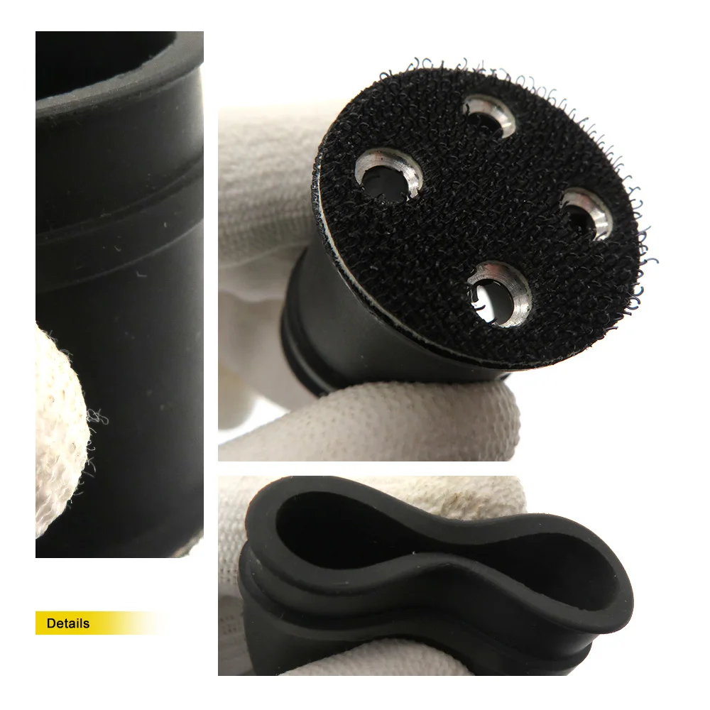 1 Inch Hook & Loop Rubber Back-up Pad 4 Holes Rubber Sleeve Cushion Pad for Mini Spot Repair Sander Polishing Grinding Disc Hold