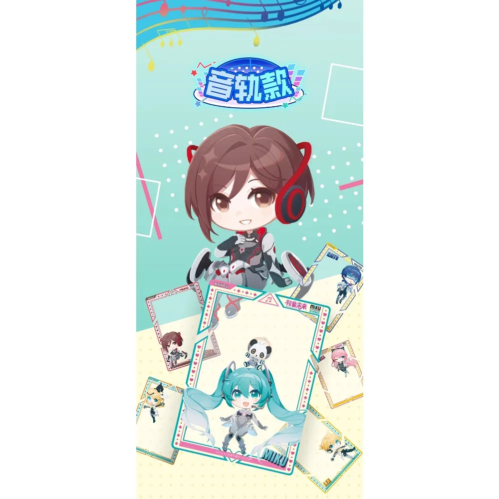 Nuevas tarjetas de colección Kayou genuinas de Hatsune Miku Future with You, serie de fotos de concierto, tarjetas con dijes de cantante Virtual Idol, regalos para niños