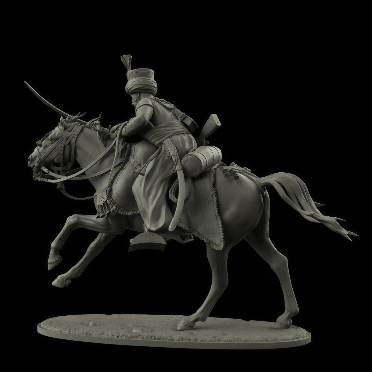 

1/24 resin unpainted model kit, military theme, Napoleon Mameluke Imperial Guard assembly and unpainted GK