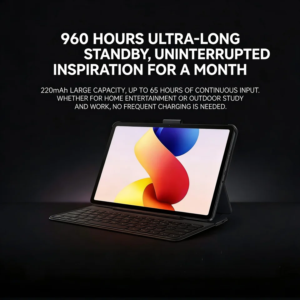 Original Redmi Pad 2 Pro Keyboard Case Cover 64 Keys Layout 960H