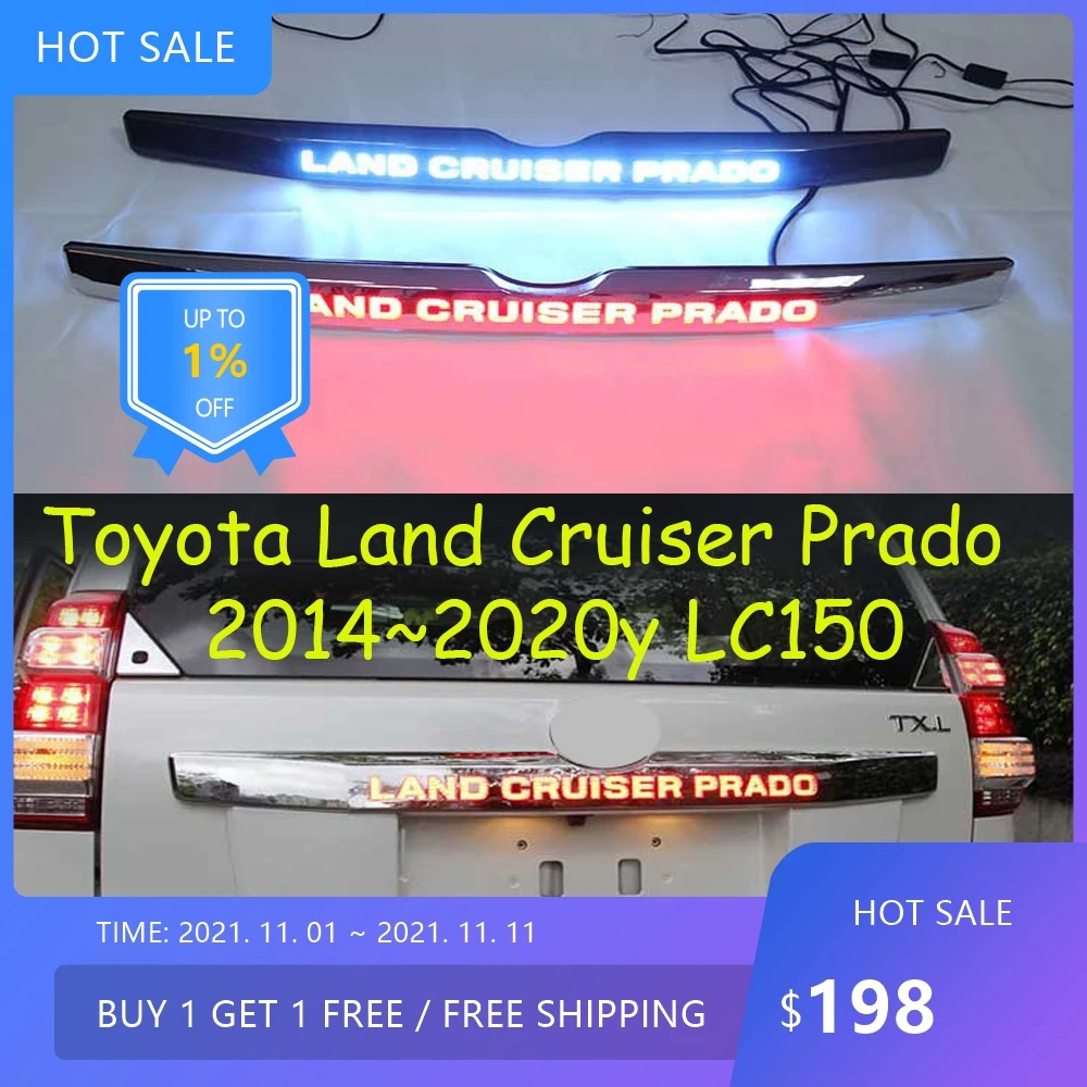 

1 шт. задний фонарь для Toyota Land Cruiser Prado 2014-2020 гг., LC150 2700, автоаксессуар, светодиодный задний фонарь, противотуманная фара