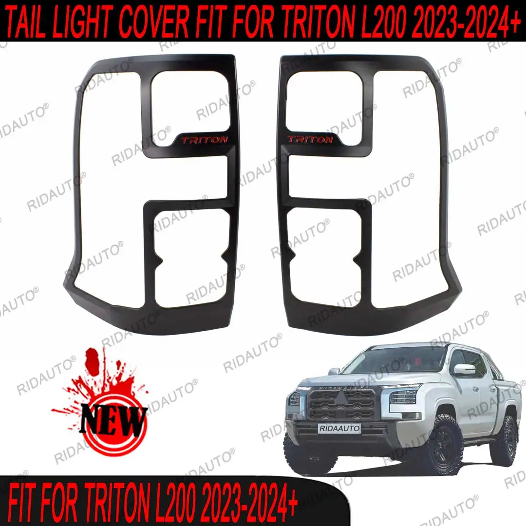 

Backlamp Rearlight Rearlamp Taillamp Taillight Cover Decoration Decorative Protection Protector For 2024 Mitsubishi Triton L200