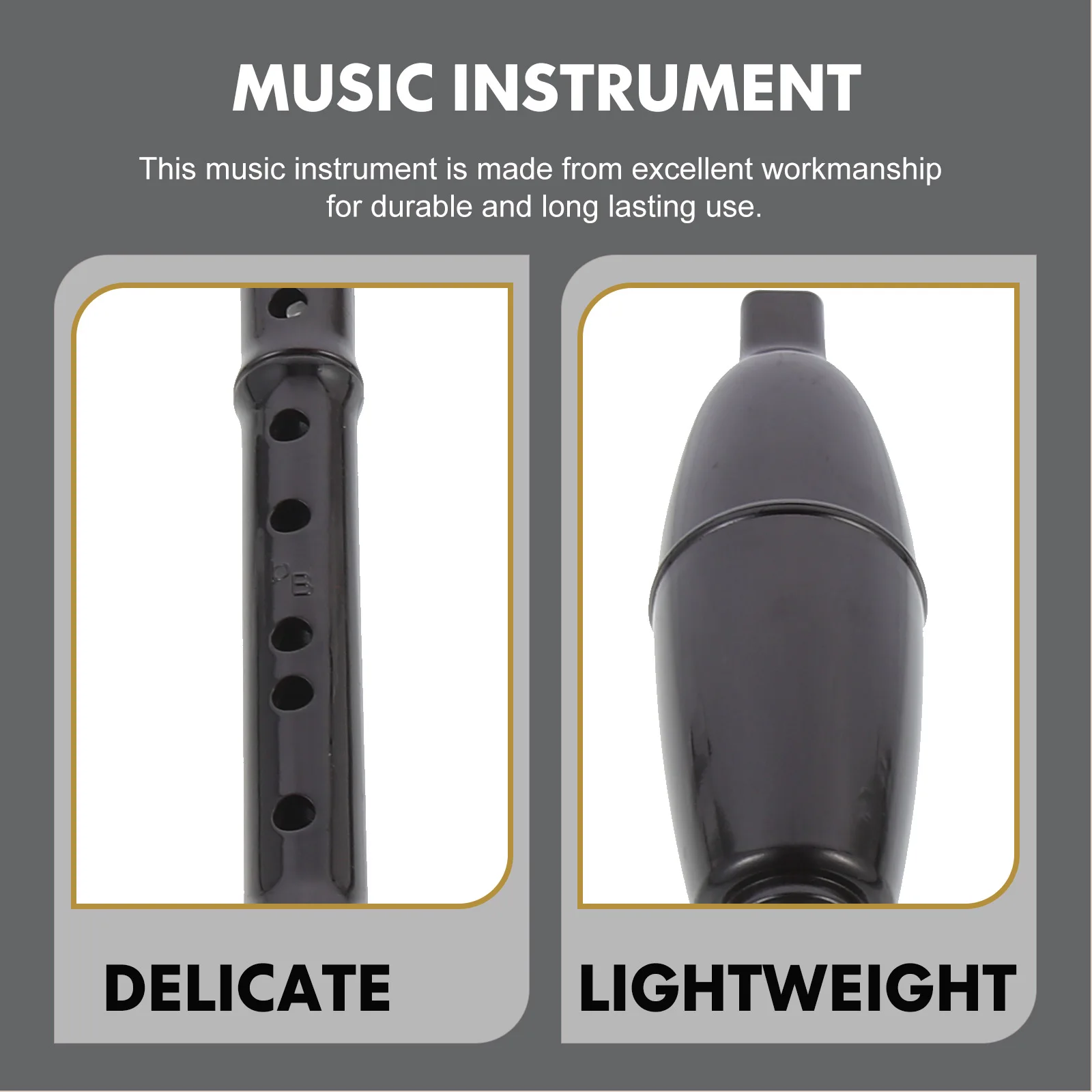 

Bawu Beginner Musical Instrument Traditional Vertical Flute Storage Box Nice Choice Bag Resin Chinese