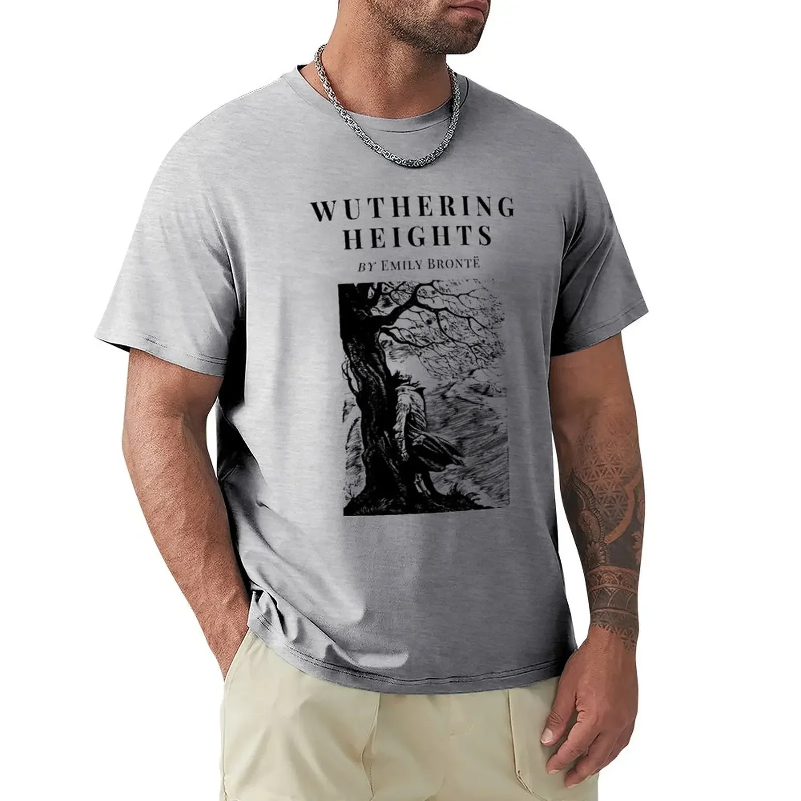 

Wuthering Heights by Emily Bronte Book Cover Heatcliff - Bookworm Gift Idea - English Major Teacher Student - Book Lover T-Shirt