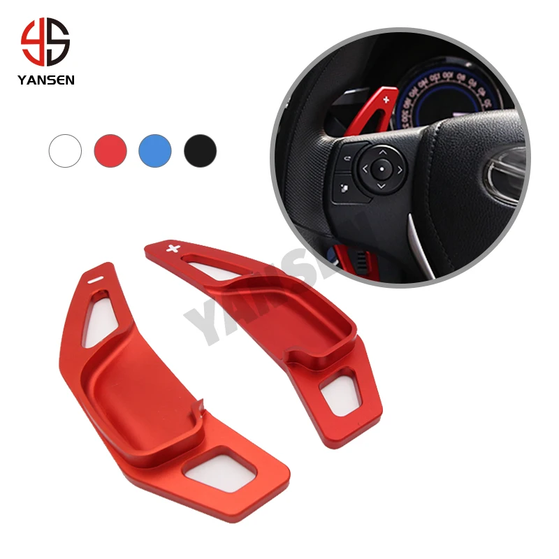 2PCS Shift Paddles for Toyota Camry Corolla 2015 Mark X REIZ 2013 Paddle Shifter Steering Wheel Accessories