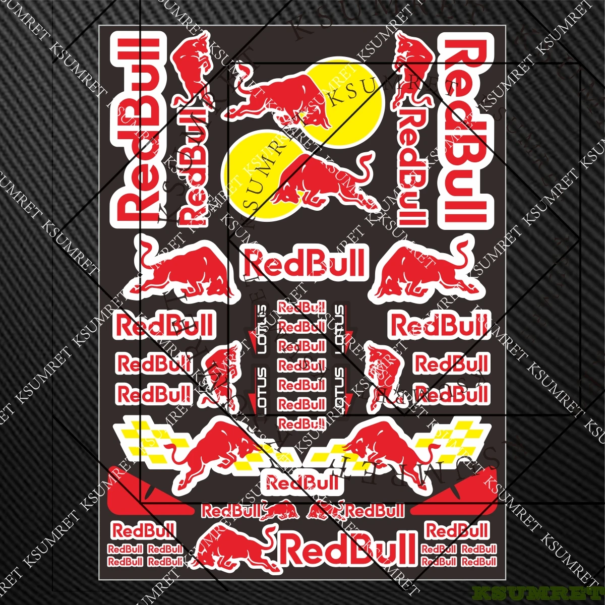 

For Red Bull Motorcycle Sticker Decals Tank Logo Emblem Stickers