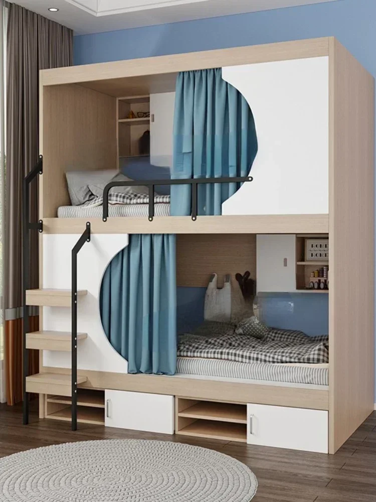 Two-Storey    Staff Dormitory Bed Small Apartment Apartment   Youth Travel Bunk Multi-Functional